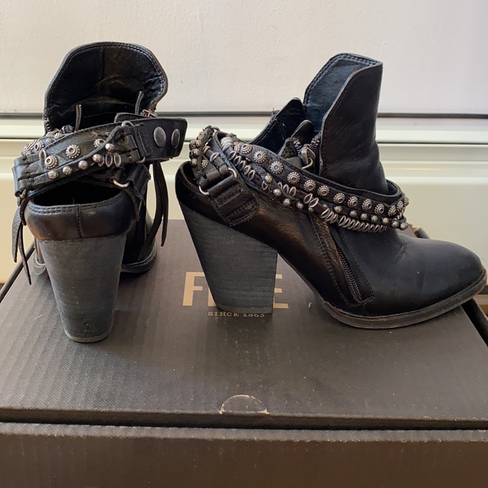 Zip Up And Wrap Around Buckle Booties - image 4